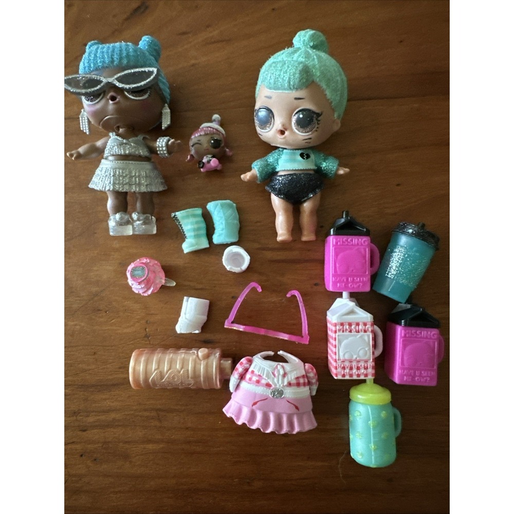 LOL Surprise Doll Lot 16 Piece Figures Bigs Lils & Accessories Mixed Series